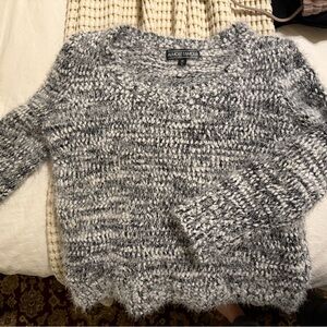 Almost Famous Black and White Knit Sweater